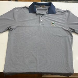 Pine Valley Peter Millar Blue and white Polo Shirt